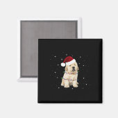 Aimant Joyeux Noël Chien Xmas Arbre laid (Recto/Verso)