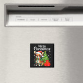 Aimant Joyeux Noël Chihuahua (In Situ (Lave-vaisselle))