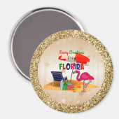 Aimant Joyeux Noël de Floride (Recto/Verso)