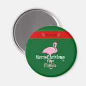 Aimant Joyeux Noël de Floride (Recto/Verso)