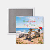 Aimant Joyeux Noël de Tampa, Floride (Recto/Verso)