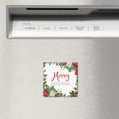 Aimant Joyeux Noël de verdure (In Situ (Lave-vaisselle))