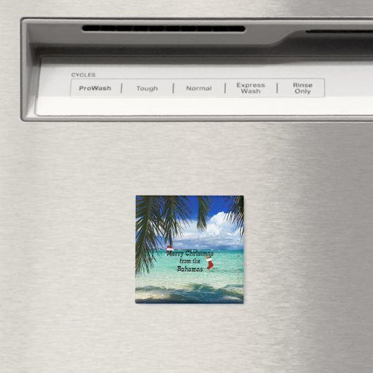 Aimant Joyeux Noël des Bahamas (In Situ (Lave-vaisselle))