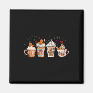 Aimant Joyeux Noël Gingerbread Cookie Café Cups Lat