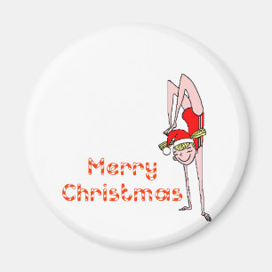 Aimant Joyeux Noël Gymnastique