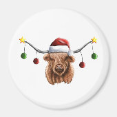 Aimant Joyeux Noël Hielan Coo (Devant)