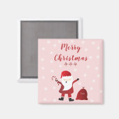 Aimant Joyeux Noël Ho Ho Ho Santa Claus (Recto/Verso)