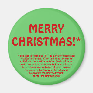 Aimant JOYEUX NOËL ! * (impression fine)