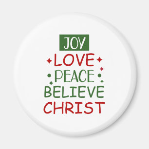 Aimant Joyeux Noël Joyeux Amour Paix Croire