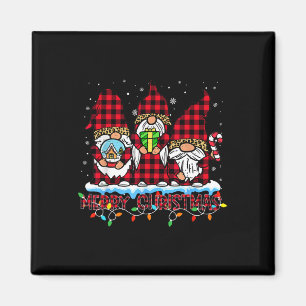 Aimant Joyeux Noël Light mignonne Gnome Family Matching G