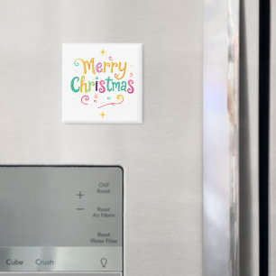 Aimant Joyeux Noël lumineux et frais