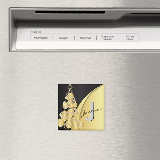 Aimant Joyeux Noël Monogramme (In Situ (Lave-vaisselle))