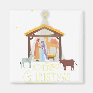 Aimant Joyeux Noël Nativité Scène North Star Baby Jes