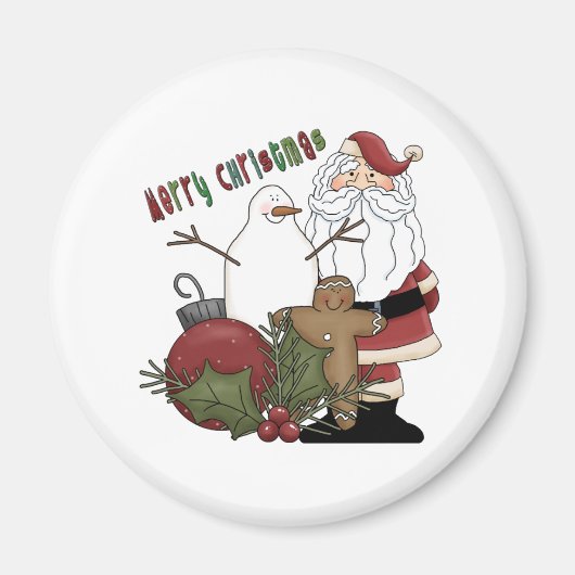 Aimant Joyeux Noël Père Noël (Devant)