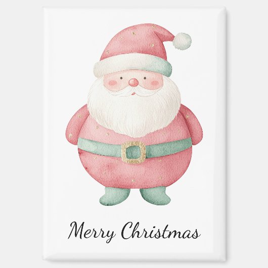 Aimant Joyeux Noël Père Noël (Recto)