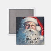 Aimant Joyeux Noël Père Noël Festive Vacances d'hiver (Recto/Verso)