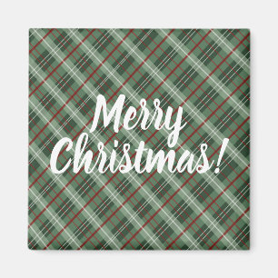 Aimant Joyeux Noël Plaid personnalisable