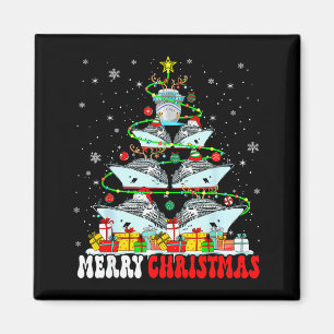 Aimant Joyeux Noël Renne Elfe Père Noël Bateaux de Croisi