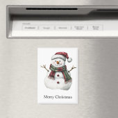 Aimant Joyeux Noël Rouge Vert Snowman (In Situ (Lave-vaisselle))