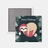 Aimant Joyeux Noël Sloth Orament (Recto/Verso)