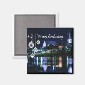 Aimant Joyeux Noël - Unijow, Lodz, Pologne (Recto/Verso)