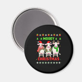 Aimant Joyeux Noël Vache Noël Sweat Ugly Pyjama (Recto/Verso)