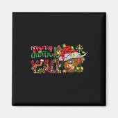 Aimant Joyeux Noël Y'all Cute Highland Vache Noël (Devant)