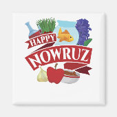 Aimant Joyeux Nowruz Nouvel An persan (Devant)