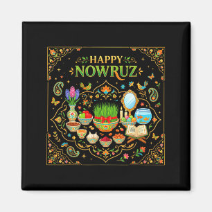 Aimant Joyeux Nowruz pour les hommes femmes de la nouvell