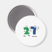Aimant Joyeux numéro 27 (Recto/Verso)