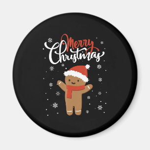Aimant Joyeux pain d'épices de Noël cookie de noël