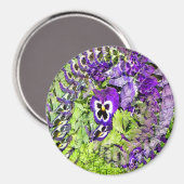 Aimant Joyeux Pansies... (Recto/Verso)