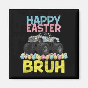 Aimant Joyeux Pâques Bruh Funny Monster Camion oeufs de l