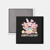 Aimant Joyeux Pâques Mignonne Axolotl Pâques Avec Oeufs D (Recto/Verso)
