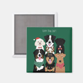 Aimant Joyeux Pawlidays Noël mignon (Recto/Verso)