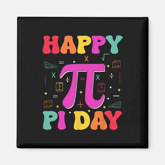 Aimant Joyeux Pi Day Kids Math Enseignants Professeur étu (Devant)