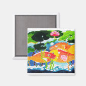 Aimant Joyeux poisson (Recto/Verso)