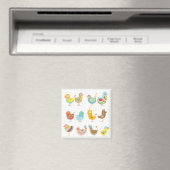 Aimant Joyeux poulets (In Situ (Lave-vaisselle))
