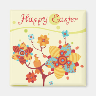 Aimant Joyeux poussins de Pâques