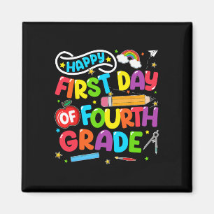 Aimant Joyeux premier jour de 4e rentrée scolaire enseign