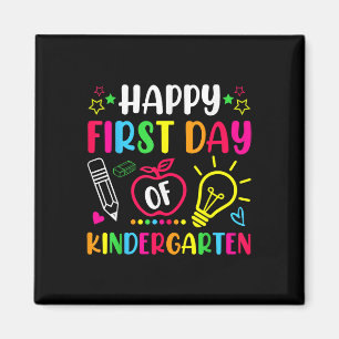Aimant Joyeux premier jour de maternelle enseignant enfan