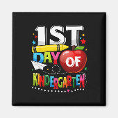 Aimant Joyeux premier jour de maternelle enseignant s'amu (Devant)