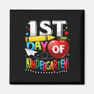 Aimant Joyeux premier jour de maternelle enseignant s'amu