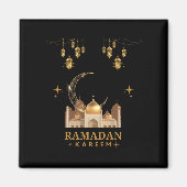 Aimant Joyeux Ramadan Kareem - Aïd Moubarak Salutations (Devant)