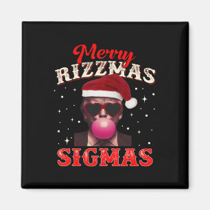 Aimant Joyeux Rizz Mas Sigmas Gen Alpha Trump Père Noël C