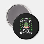 Aimant Joyeux Saint Patrick C'est mon anniversaire (Recto/Verso)
