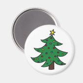 Aimant Joyeux sapin de Noël (Recto/Verso)