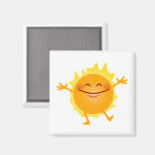 Aimant Joyeux soleil, soleil, solstice d'été (Recto/Verso)