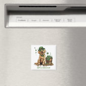 Aimant Joyeux St. Patrick's Day Labrador Retriever Dog (In Situ (Lave-vaisselle))