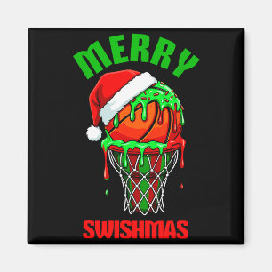 Aimant Joyeux Swishmas Basket Noël Moche Xmas Hommes